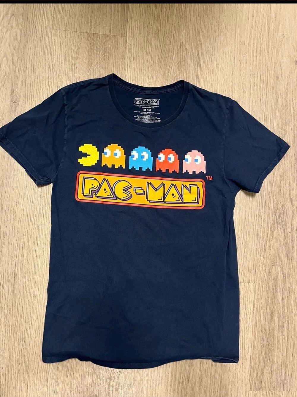 Pac-Man Video Game Women’s Graphic T-Shirt Size M
